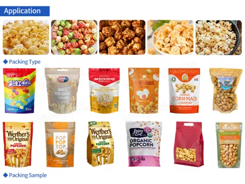 popcorn pouch packing machine