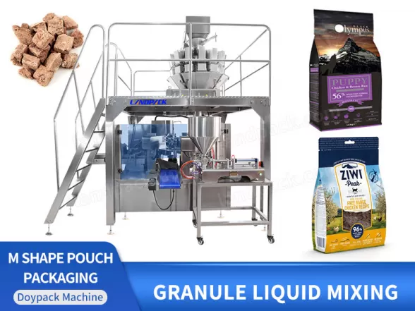 certified m shape pouch packing machine