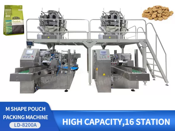 certified m shape pouch packing machine