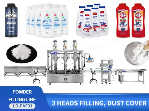 talcum powder filling machine