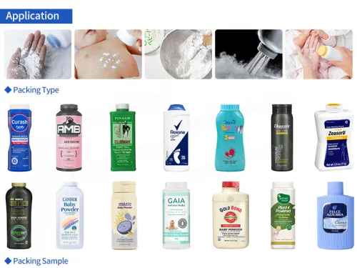 automatic talcum powder filling machine
