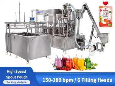spout pouch filling capping machine