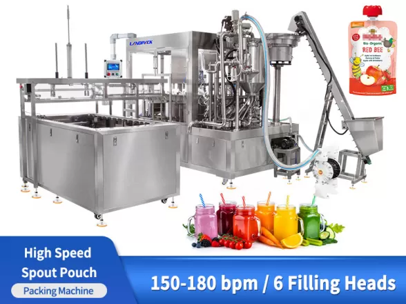 spout pouch filling capping machine